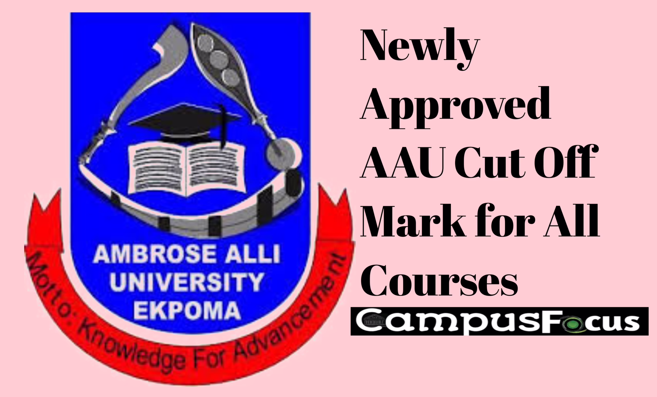 AAU Image || AAU Cut Off Mark for All Courses
