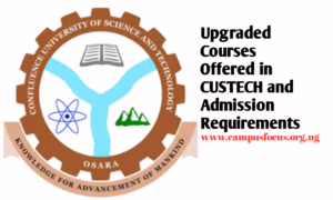 CUSTECH Image || Courses Offered in CUSTECH
