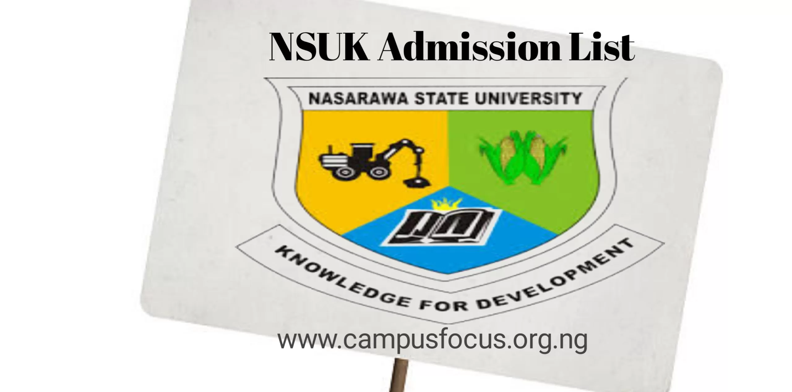 NSUK Image || NSUK Admission List