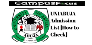 University of Abuja Image || UNIABUJA Admission List